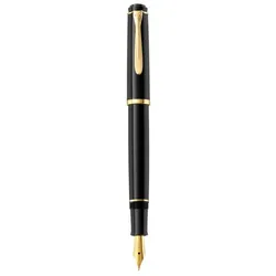 Pelikan Classic 200, Schwarz, Kartuschenfüllsystem, Fettdruck, Beidhändig, Deutschland, Geschenkbox