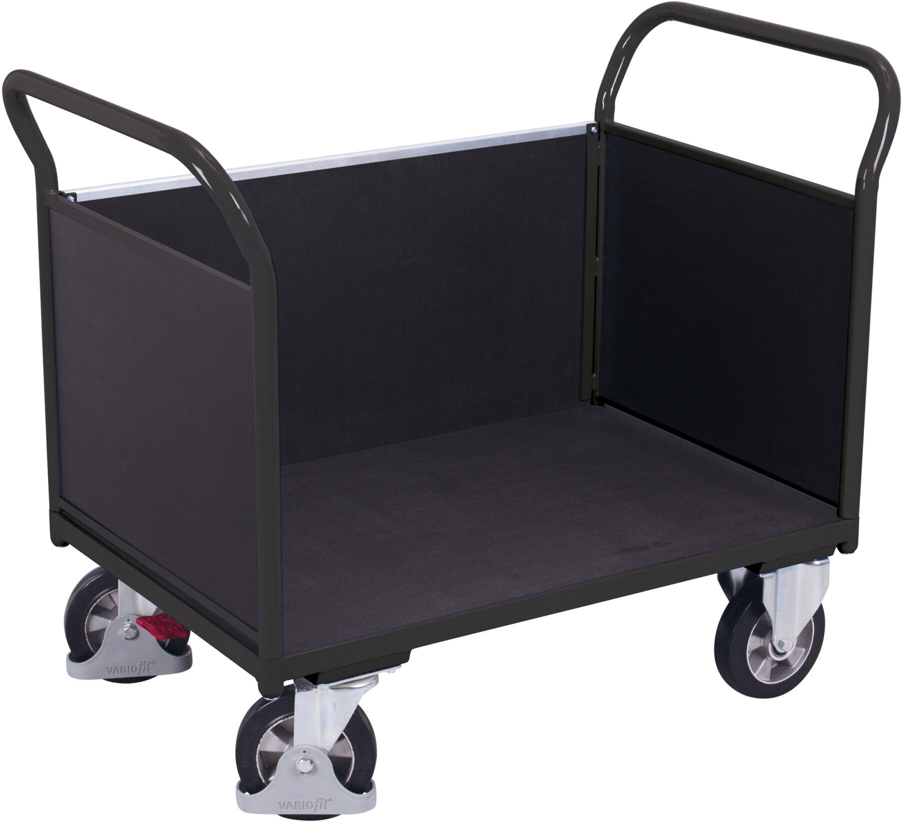 Variofit Dreiwandwagen Siebdruckplatte RAL 7016 (sw-800.323/AG)