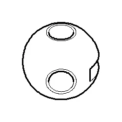 Dornbracht KUGEL,KUGELUMSTELLUNG - c 092140026-00 20x20x20_chrom