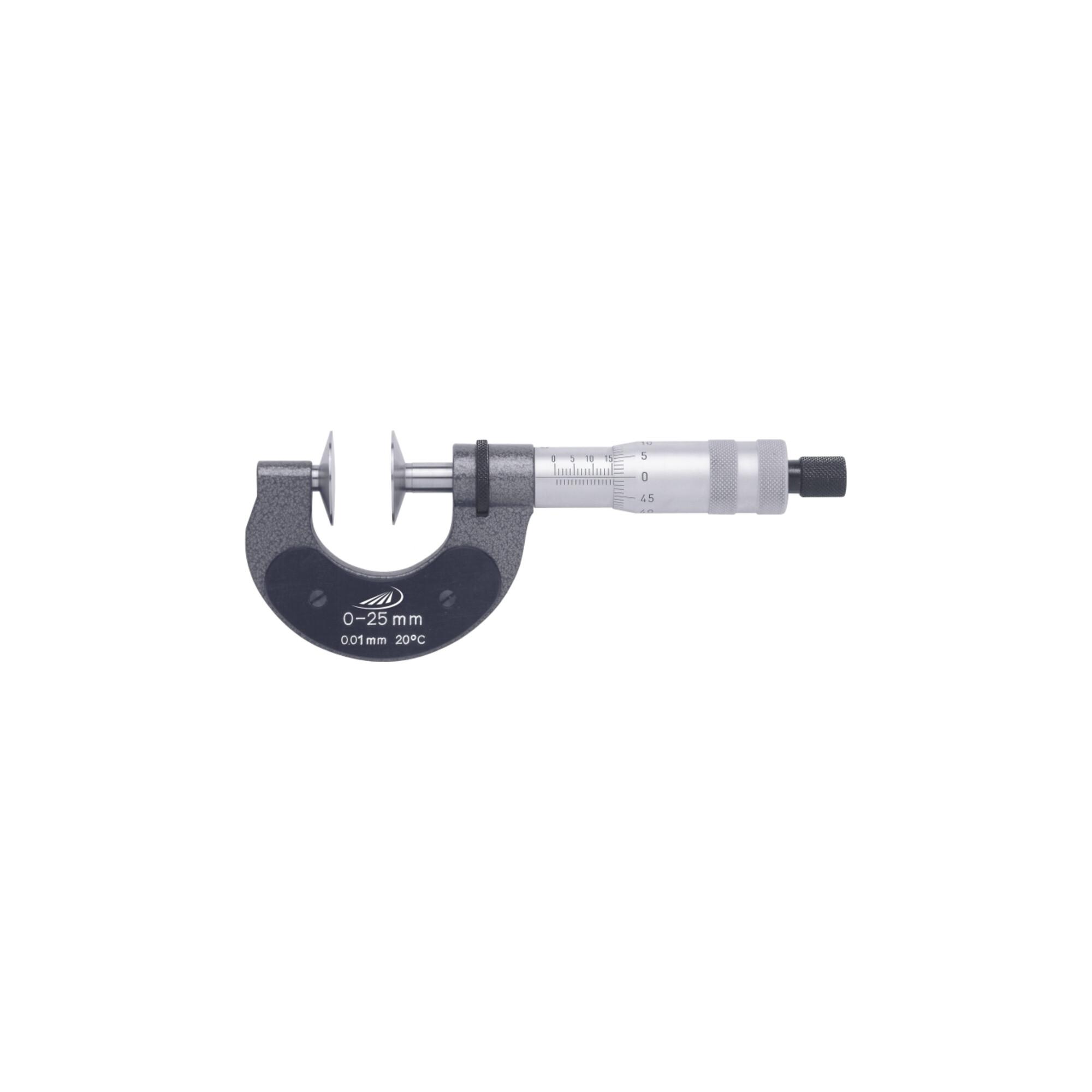 Helios-Preisser Bügelmessschraube für Zahnweiten, 0,01mm, 150-175mm (0864327)