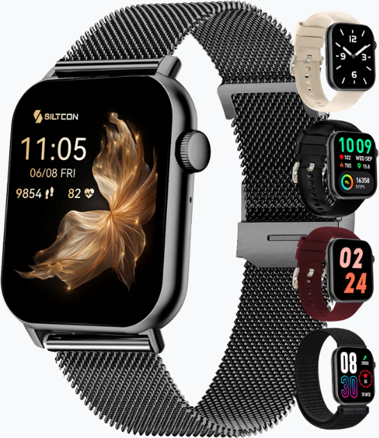 Siltcon Seréa Smartwatch Dames - Zwart