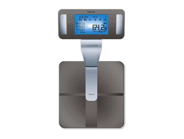 Beurer Körperanalysewaage, Braun, 18.5x45.5x62.5 cm, LCD-Display, automatisches Ein-/Ausschalten, automatische Benutzererkennung, hohe Tragkraft, Bluetooth-Funktion, Freizeit & Co, Wellness & Gesundheit, Gesundheit