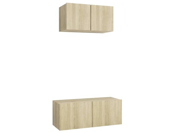 Ensemble de meubles armoire bois marron 80 x 30 x 30 cm