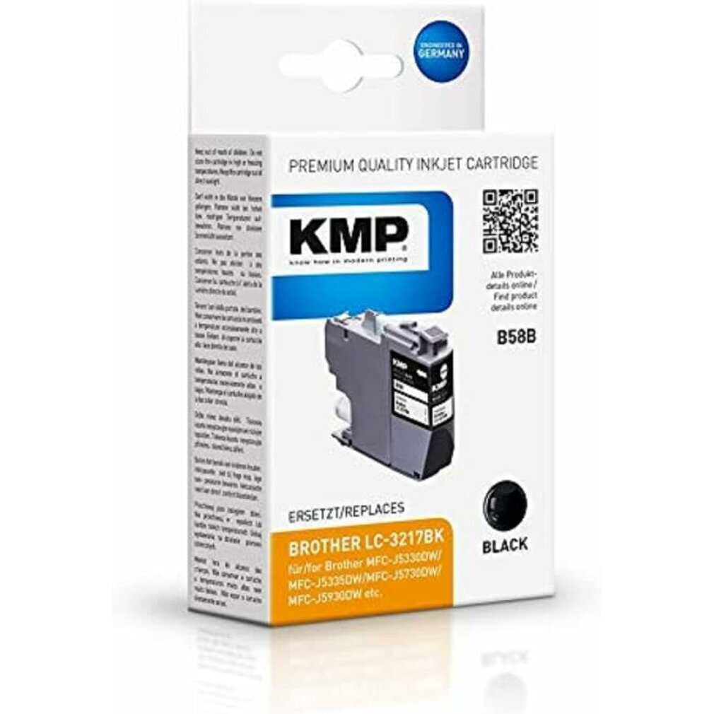 KMP Patroon voor Brother LC-3217BK zwart 550 pagina's refilled