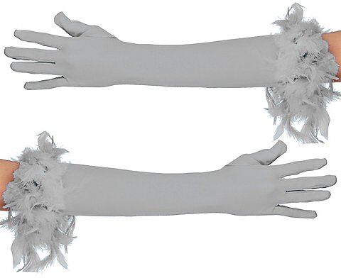Handschuhe "Glamour", hellgrau