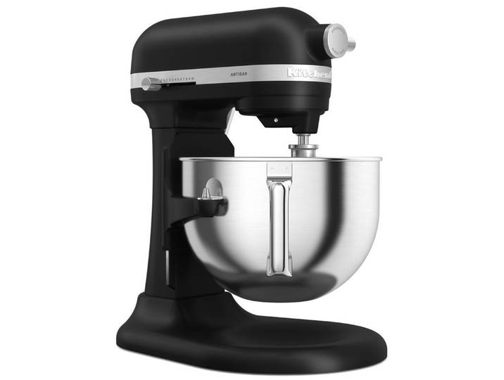 KitchenAid Küchenmaschine 5KSM60SPXEBM, 375 W, 5,6 l Schüssel, Passgenauer Spritzschutz mit verbessertem Design