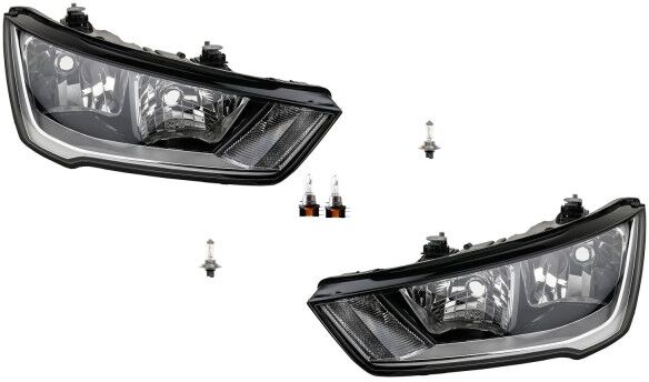 NP24 Scheinwerfer Set passend für Audi A1 8X H15 mit H7 LR 15- m. LWR Blinker & H15