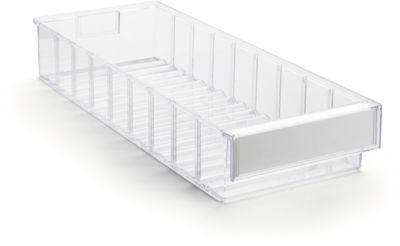 Lagerschublade Serie 5020, transparent, L 500 x B 186 x H 82 mm, 5,3 L