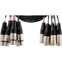 Cordial CML 8-0 FM 3 C XLR Verbindungskabel [8x XLR-Buchse 3 polig - 8x XLR-Stecker 3 polig] 3 m Schwarz 10873