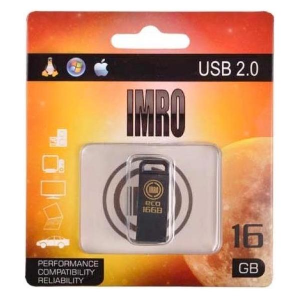 IMRO pendrive 16GB USB 2.0 Schwarz (16 GB, USB-A) (Black/16G)