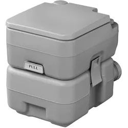 ProPlus 370415V01CR Tragbare Campingtoilette Grau 10L/20L