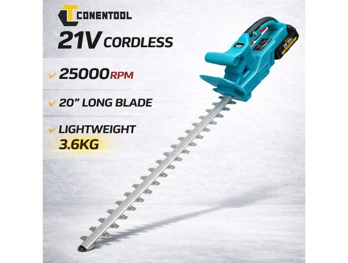 Conentool – taille-haie électrique 1800W, 25000 tr/min, outil de taille-haie pour aménagement paysager, outil de taille-haie pour batterie Makita 21V