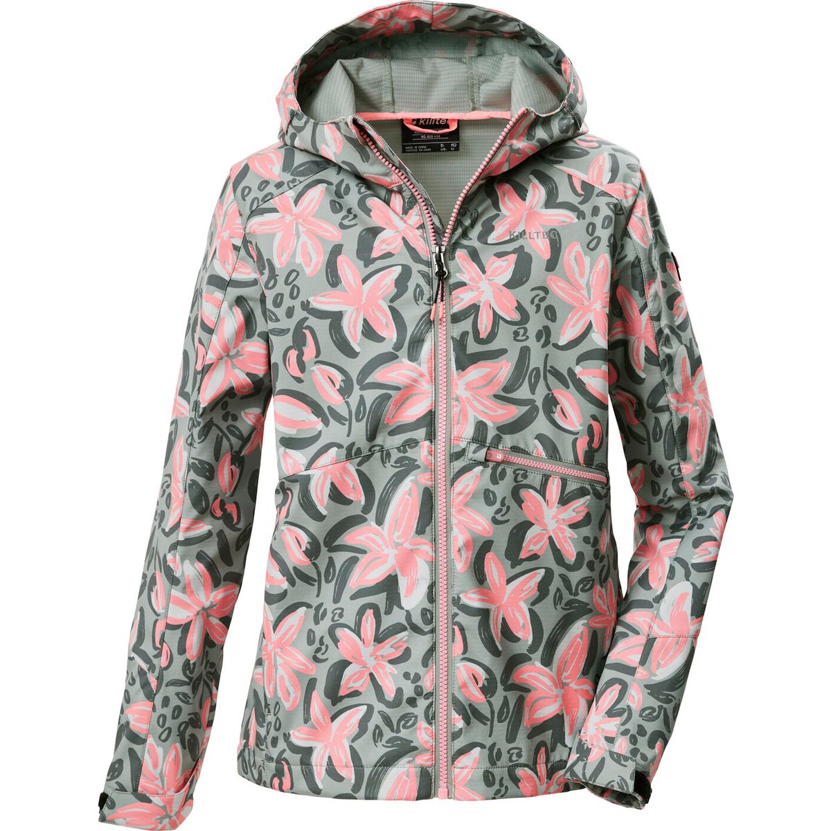 killtec KOS 154 Girls Softshell Jacket helles naturgrün (00737) 140 44113-000-00737-140