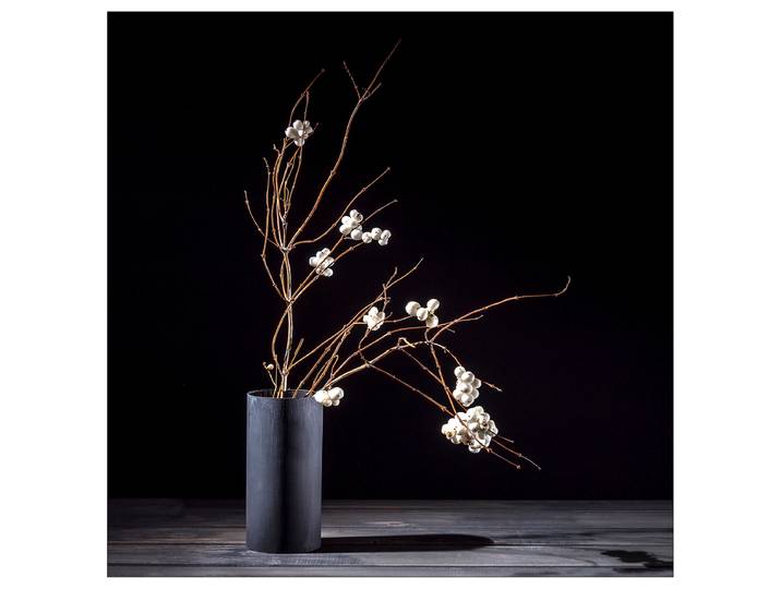 Tableau Nature morte baroque IV Cadre : panneau de fibres de bois MDF Revêtement : toile Blanc/Marron/Noir 40 x 40 x 2cm