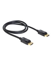 Delock Video- / Audiokabel 20-poliger DisplayPort M M 1 m Schwarz (82423)