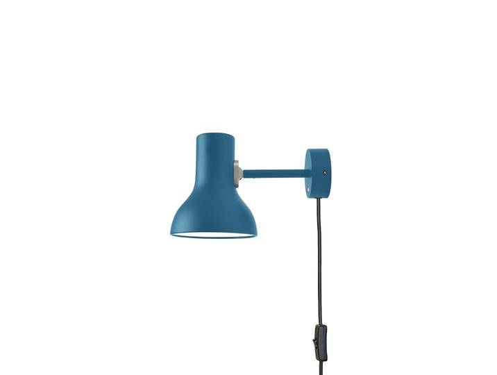 Type 75 Mini Wandlampe mit Stecker, blau - Anglepoise - Wohnzimmer - Design - Metall - Einflammig