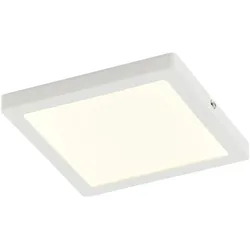 LED-Panel weiß matt eckig`klein`   , weiß , Maße (cm): B: 22