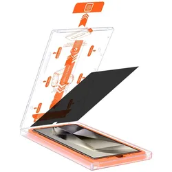1x Blickschutz 9H Panzerglas für Samsung Galaxy S25 Ultra Full-Screen Anti-Spy Privacy Auto Staubentfernung Schutzglas Displayschutz Schutzfolie Screen-Protector