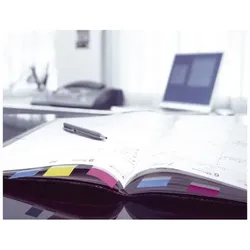 Post-it Haftmarker Index, 25,4 x 43,2 mm, grün/blau, Vorteil