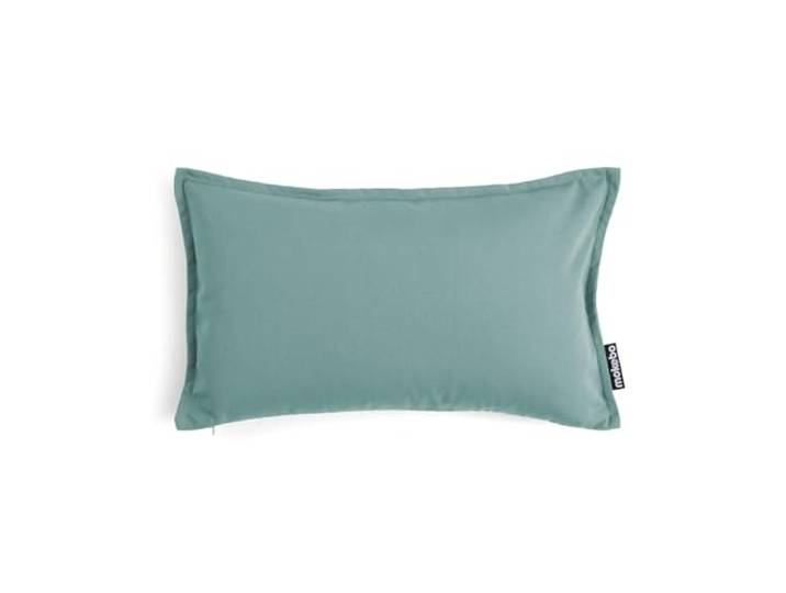 mokebo Outdoor Kissen ‘Das Ruhepolster’, (50x30cm) Sofakissen oder Kissen für Balkon, Terasse oder Garten, Dekokissen Bezug aus feinem Outdoorstoff in Eukalyptus