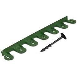 Umrandung Gartenzaun für Rasenbeete grün 75m PALISGARDEN Bradas OBP1201-075GR