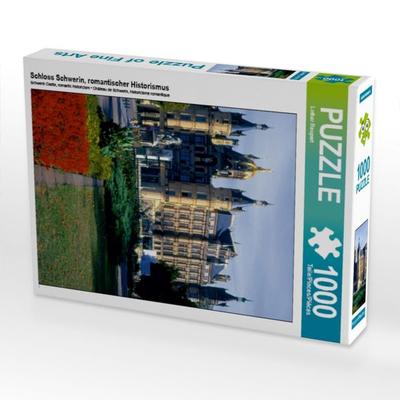 CALVENDO Puzzle Schloss Schwerin, romantischer Historismus | 1000 Teile Lege-Größe 64x48cm Foto-Puzzle für glückliche Stunden