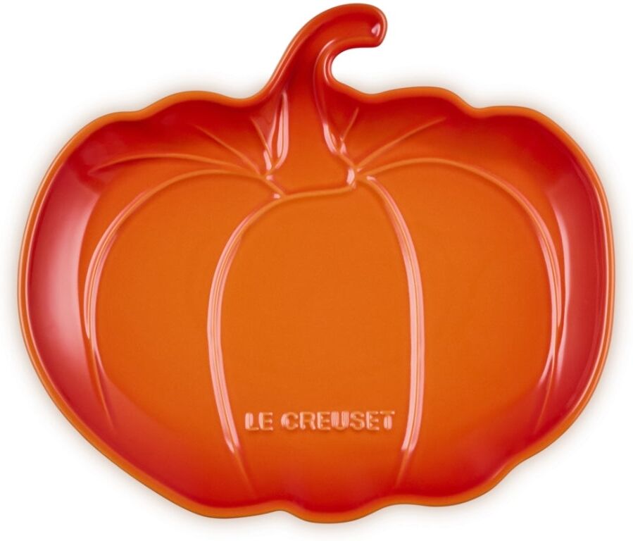 Le Creuset Stoneware 25cm Pumpkin Plate - Volcanic