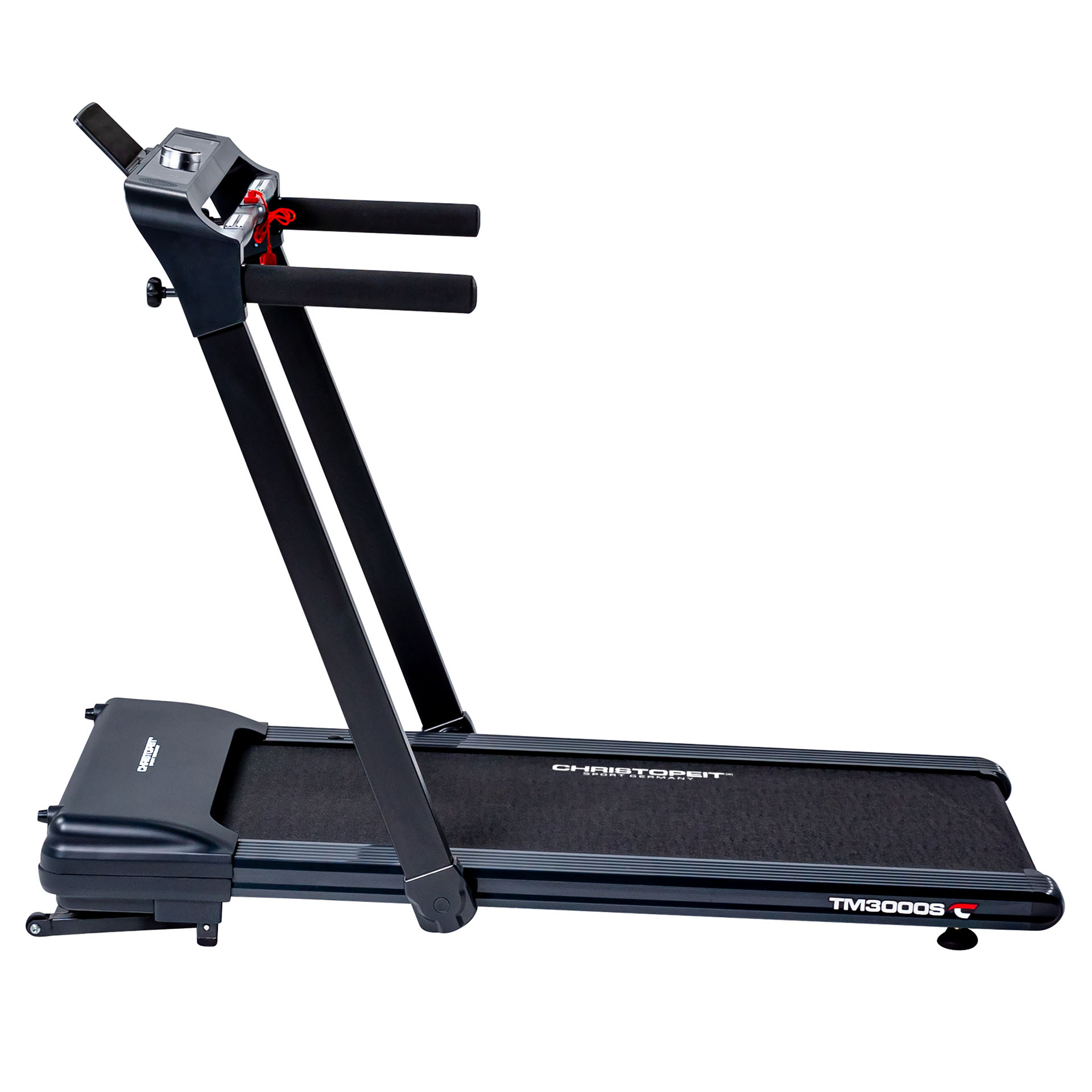 Christopeit TM 3000S Laufband mit Gestensteuerung - Schwingungsgedämpfte Lauffläche 122x45 cm, 16 Trainingsprogramme, Kinomap-kompatibel, 15 Steigungsstufen, Tablet- & Smartphone-Halterung, Integrierte Pulsüberwachung, Klappbar mit Transportrollen - Ideal für Gehen, Walken & Joggen
