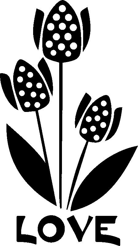 Ambiance-sticker Sticker fleur love