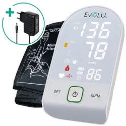 EVOLU Blutdruckmessgerät Oberarm Arrhythmie-Erkennung, weiß 1 St