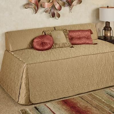 Touch of Class Cambridge Classics Hollywood Daybed Cover Twin Daybed, Twin Daybed, Golden Bronze
