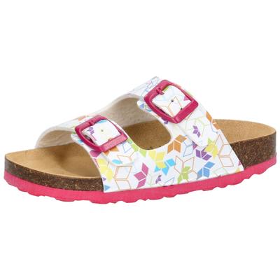 Pantolette LICO "Pantolette Bioline Rocky", Mädchen, Gr. 30, weiß, Synthetik, Schuhe Pantolette
