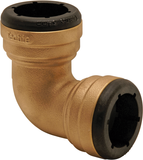 Aalberts VSH Tectite Winkel 4750108 42 mm, Rotguss, bis 28 mm, 90Grad, Innen/Innen, lösbar