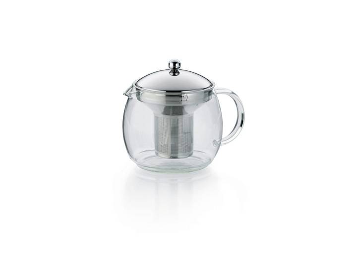 Kela Teekanne Cylon, Transparent, Glas, 1,2 l,1200 ml, 15 cm, Geschirr, Kannen & Karaffen, Teekannen
