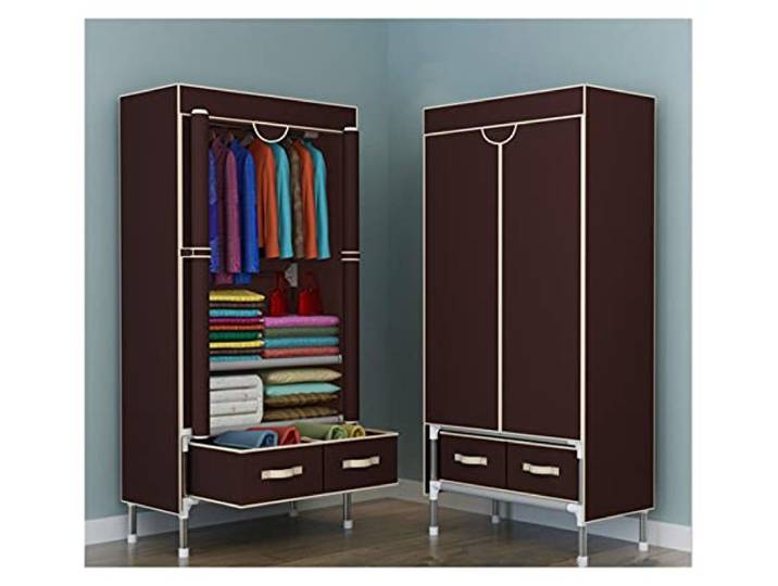 SDGBCXD Tragbarer Kleiderschrank, Wasserdichter Lagerschrank Schlafzimmer Homeniture Kleiderschrank