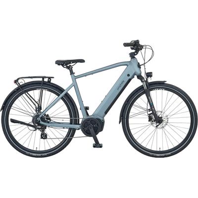 E-Bike PROPHETE "Entdecker 3.8" Gr. 54, silber (silber, schwarz), Elektrofahrräder, 54cm, 28 Zoll (71,12cm), Pedelec, Elektrofahrrad für Herren, Topseller