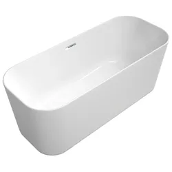 Villeroy & Boch Badewanne Finion Zulauf Design-Ring Emotion-Funktion verchromt White Alpin, 177FIN7N 177FIN7N100V101