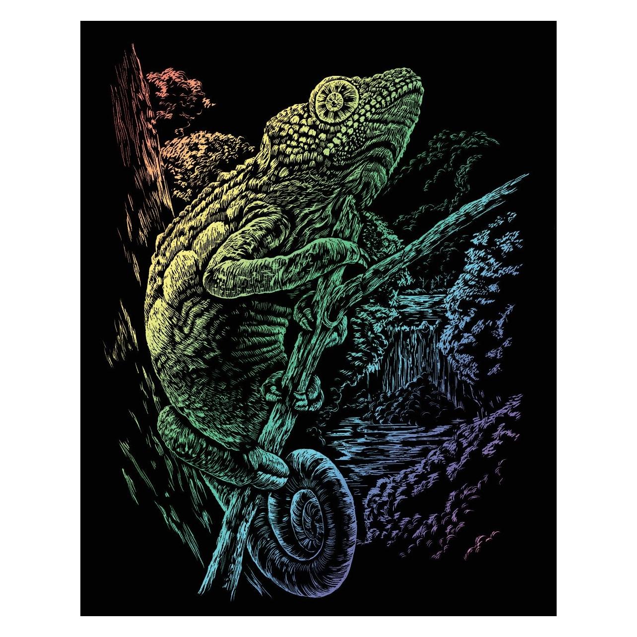 Pracht Kratzbilder Rainbow Chamäleon 20,3x25,4cm (72745573)