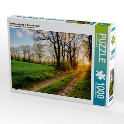 CALVENDO Puzzle Sonnenaufgang in Ockenhausen | 1000 Teile Lege-Größe 64x48cm Foto-Puzzle für glückliche Stunden