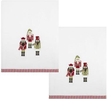 Avanti Linens Avanti Peppermint Nutcracker 2-Pack Bath Towel Set