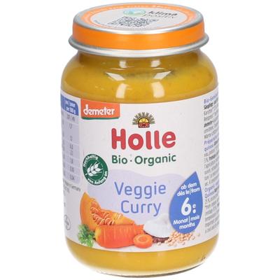 Holle Veggie Curry Bio, ab 6 Monaten x4 4x190 g Brei