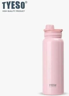 Uplift Essentials Stainless Steel Travel Thermos Bottle With Insulated Tumbler Design For Hot And Cold Drinks pink 1200ml
