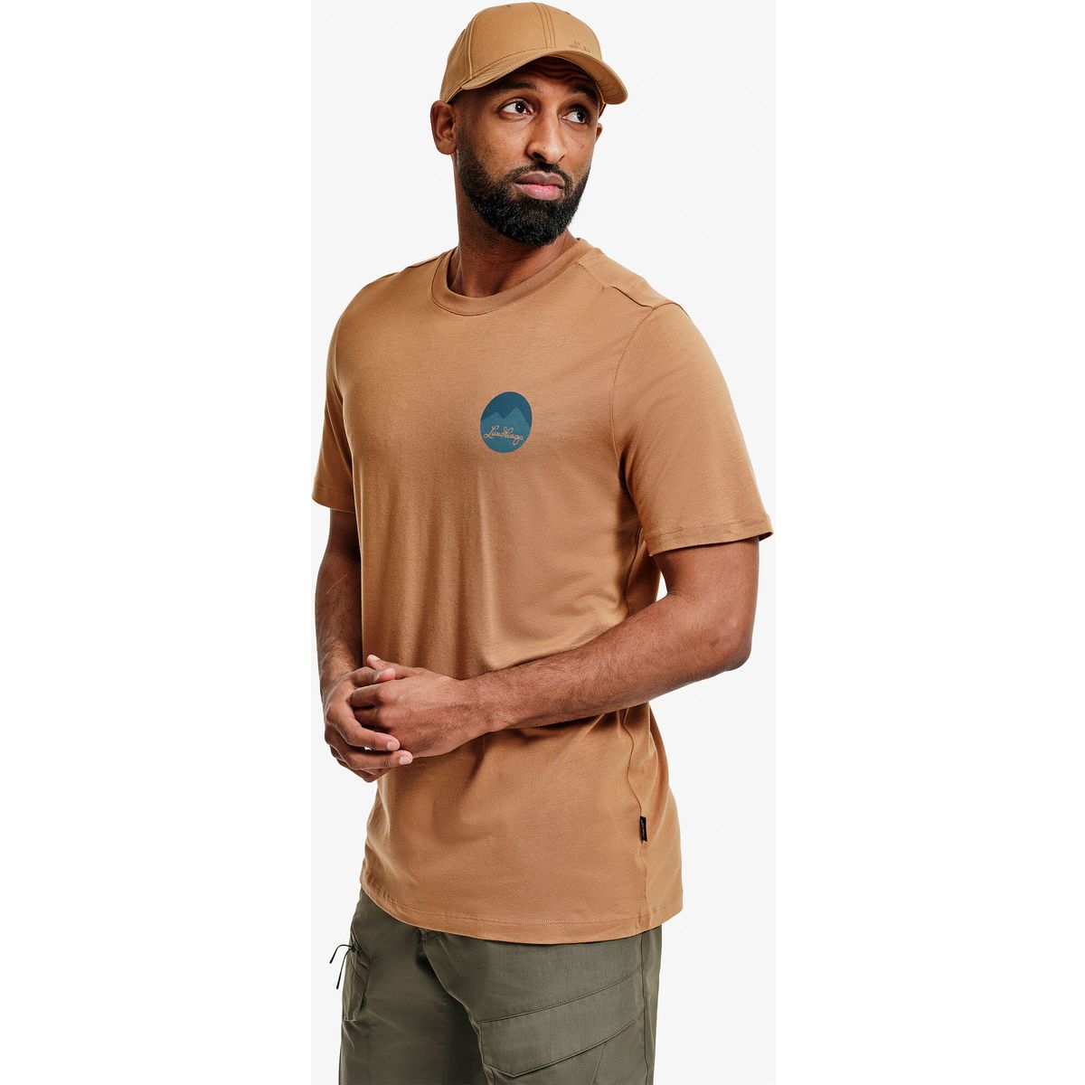 Lundhags Järpen Printed T-shirt M hazel (30100) S 44325-26-30100-S