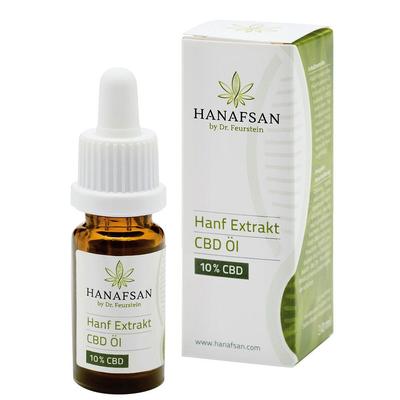 CBD OEL 10% Hanafsan 30 ml Tropfen zum Einnehmen