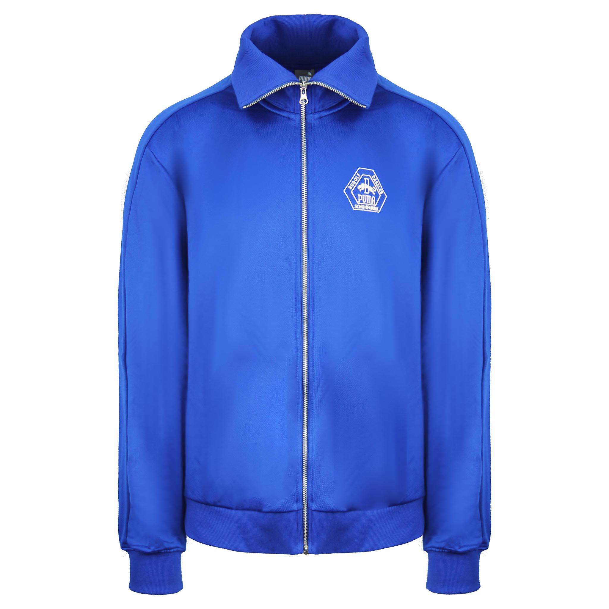 Puma x Rhugi Rudolf Dassler Logo Zip Up Blue Herren Track Jacke 532576 02