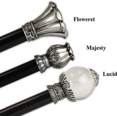 "InStyleDesign 1"" Two Tone Blossom Collection Curtain Rod"