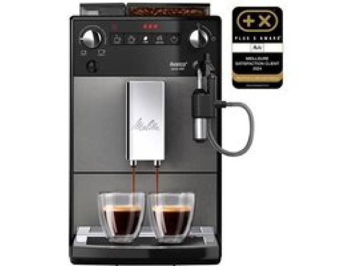 Machine à café - MELITTA - Avanza F270-100 - Réservoir deau 1 5 L - Réservoir à grains 250 g - 1450 W - Gris titanium