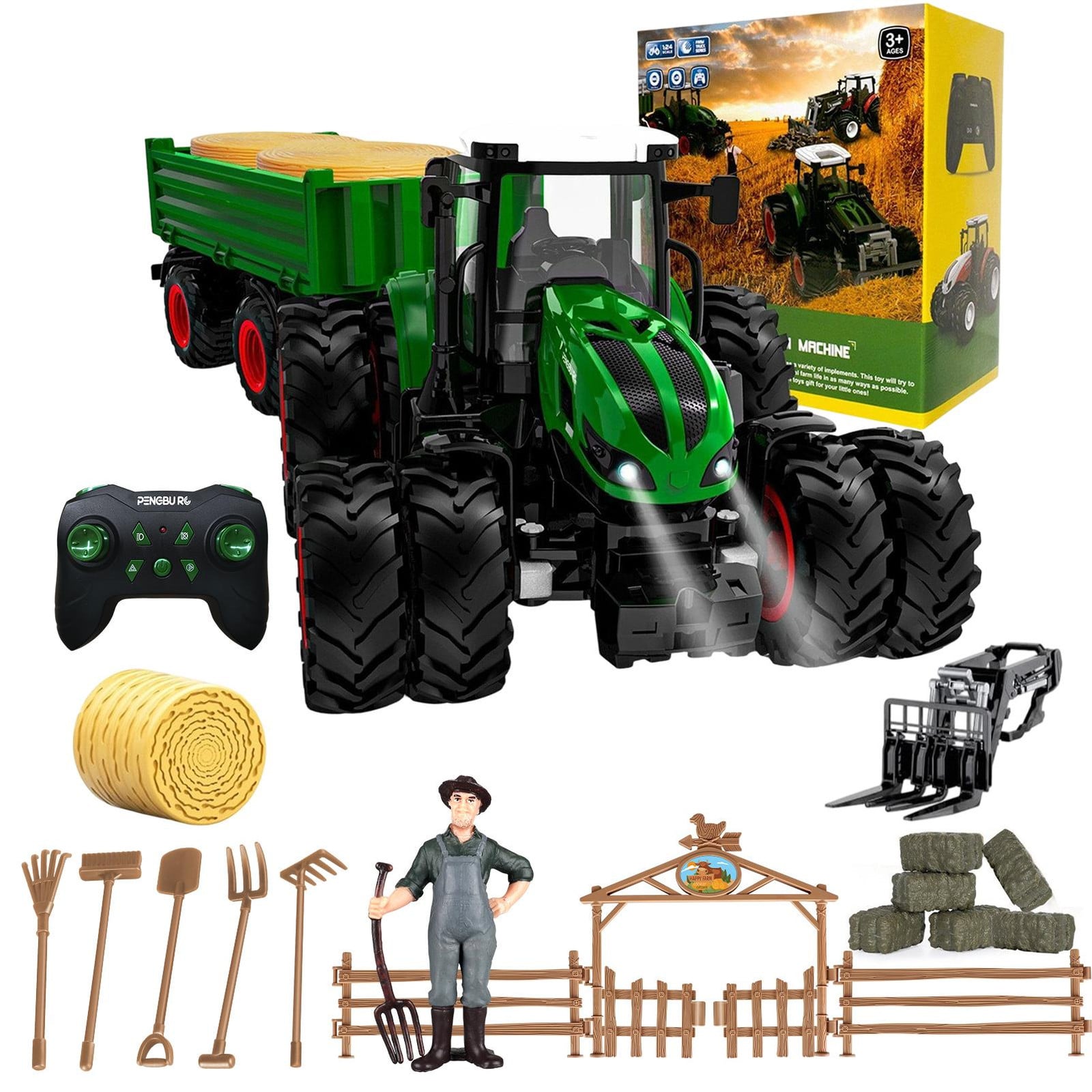 PENGBU RC Afstandsbediening Tractor Speelgoed voor Kinderen