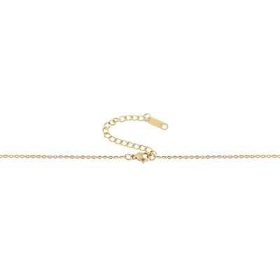 Kette ohne Anhänger ADELIA´S "Halskette mit Anhänger – aus Edelstahl", gold, Halsketten, Damen, 43cm, Edelstahl, Ein kleines Geschenk mit großer Wirkung