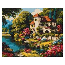 Ideyka Malen nach Zahlen - Farbenfrohe Landschaft (78585183)